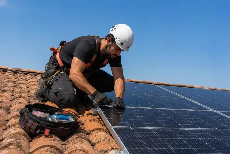 Maintenance et monitoring de panneaux solaires à Vernantes