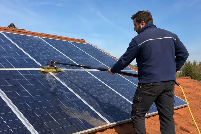 Nettoyage et entretien de panneaux solaires à Vernantes